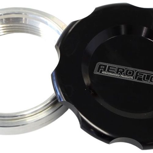 AF465-48BLK Aeroflow 3″ Weld Bung And Black Cap Low Profile Female Weld On