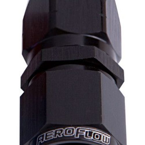 ALLOY STRAIGHT HOSE END -6AN  BLACK CUTTER STYLE  25pk