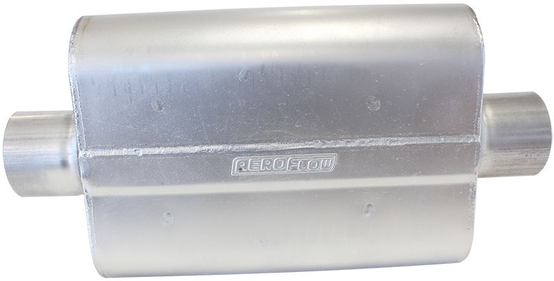 2.5" CENTER / CENTER MUFFLER 13" LENGTH, 10" WIDTH, 4.5" H