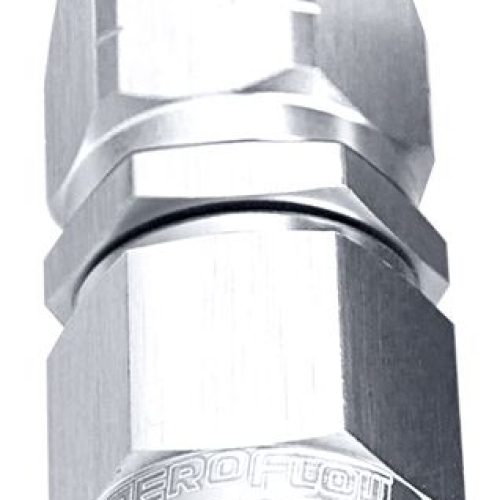 ALLOY STRAIGHT HOSE END -16AN SILVER CUTTER STYLE SWIVEL NUT
