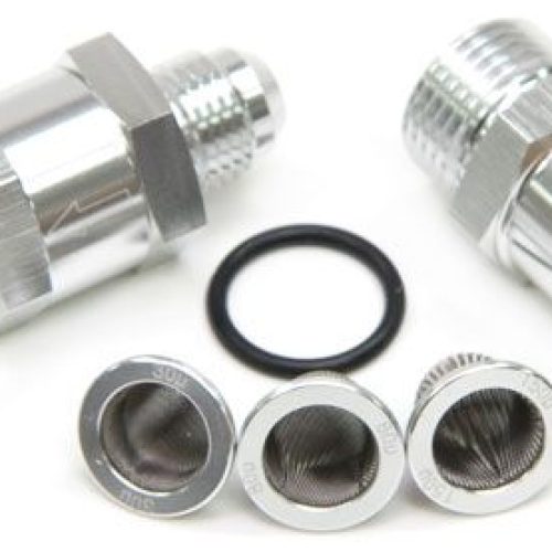AF608-06S Aeroflow  6 An Inline Fuel & Oil Filter Silver 3 X Filter 30,80,150 Mic