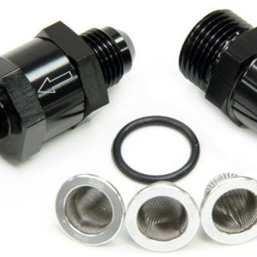 -8AN INLINE FUEL & OIL FILTER BLACK 3X FILTER 30,80,150 MICR