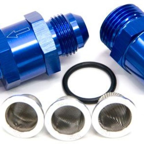 AF608-08 Aeroflow  8 An Inline Fuel & Oil Filter Blue 3 X Filter 30,80,150 Micr