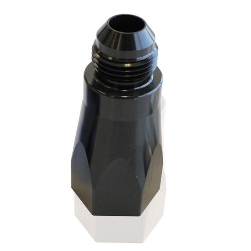 CHECK VALVE INLINE -8AN BLACK Female to Male -8AN