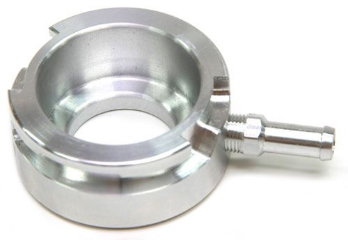 AF64-0042 Aeroflow Billet Radiator Neck Weld On Raw Finish Large Cap 42 Mm Id
