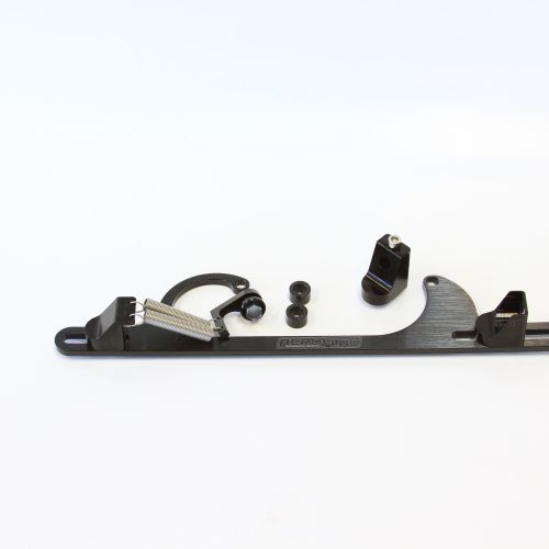 BILLET THROTTLE CABLE BRACKET BLACK SUITS 4150 STYLE