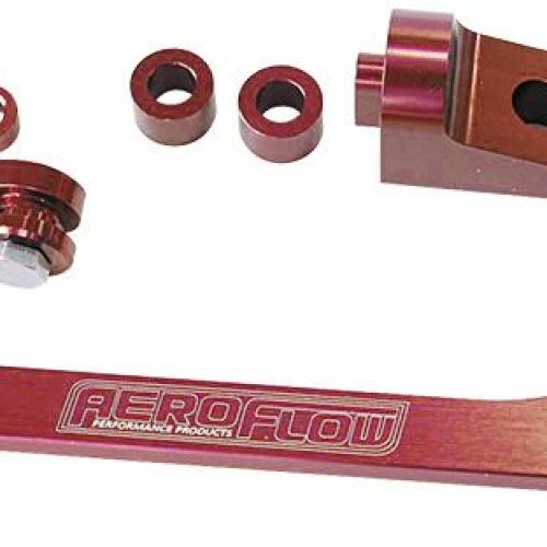 BILLET THROTTLE CABLE BRACKET RED SUITS 4150 STYLE