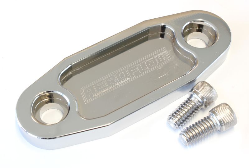 BILLET FUEL PUMP BLOCK OFF CHROME SUIT 302 351C