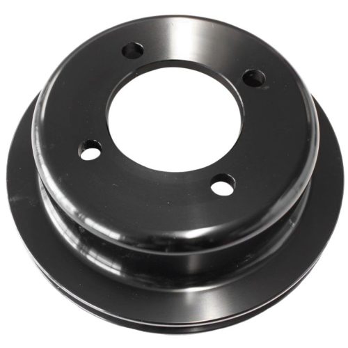 BILLET CRANK V PULLEY 4 BOLT  BLACK SUIT 302 351C FORD