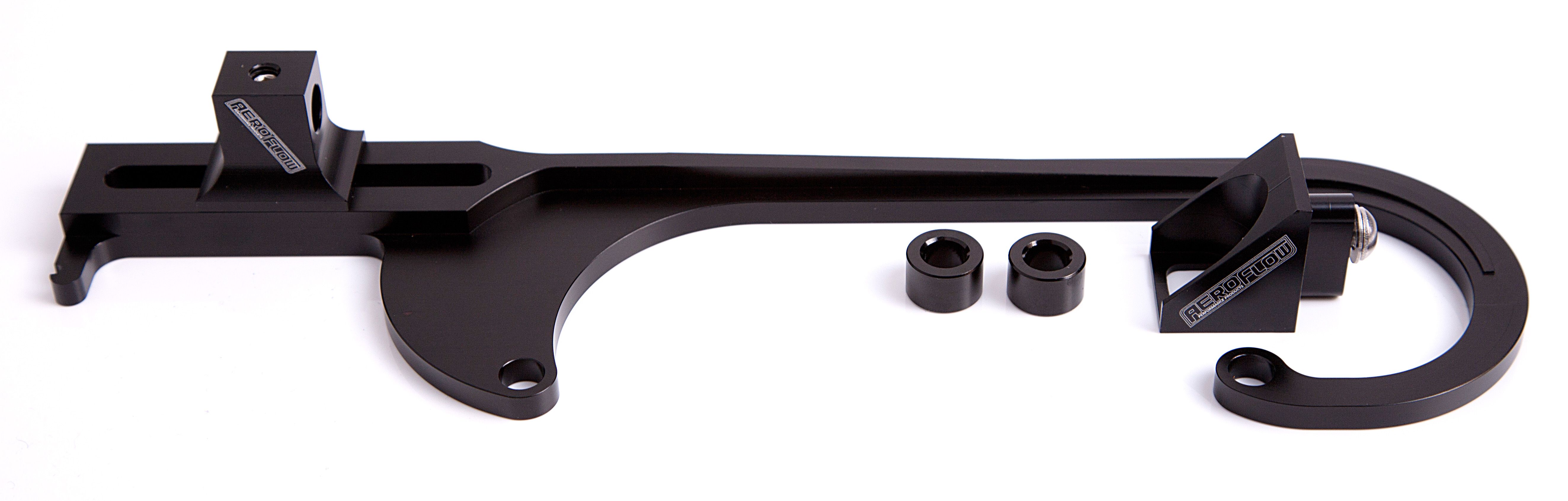 BILLET THROTTLE CABLE BRACKET BLACK SUITS 4150 STYLE CARBS