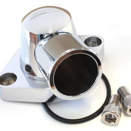 AF64-2034C Aeroflow Billet Thermostat Housing Sbc Bbc Holden Chrome Swivel