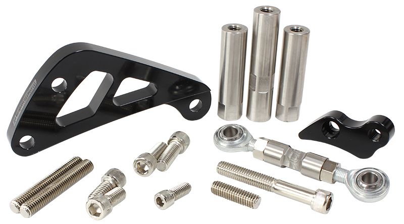 SBC SUIT MID MOUNT ALT BRACK D/SIDE LONG PUMP - BLACK
