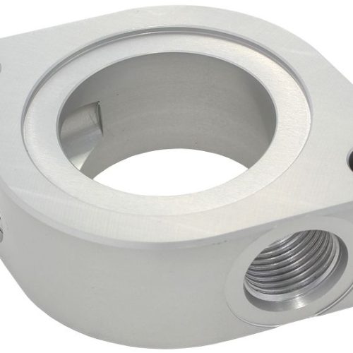 AF64-4051 Aeroflow Chev Thermostat Water Neck Spacer With 2 X  8 Orb Aux Port