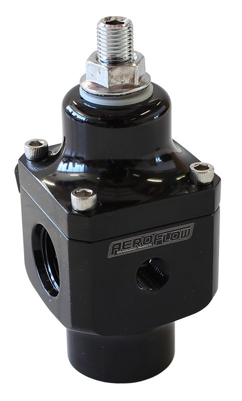 AF66-2047BLK Aeroflow 2 Port Fuel Pressure Regulatorblack 750+ Hp @ 4 12 Psi