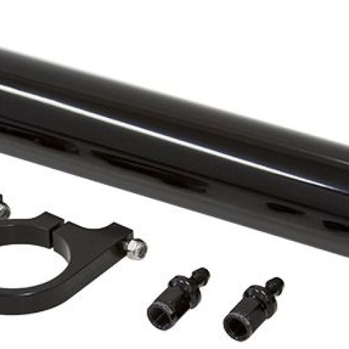 BILLET RADIATOR OVERFLOW TANK BLACK, 13″ x 2″, 295ml