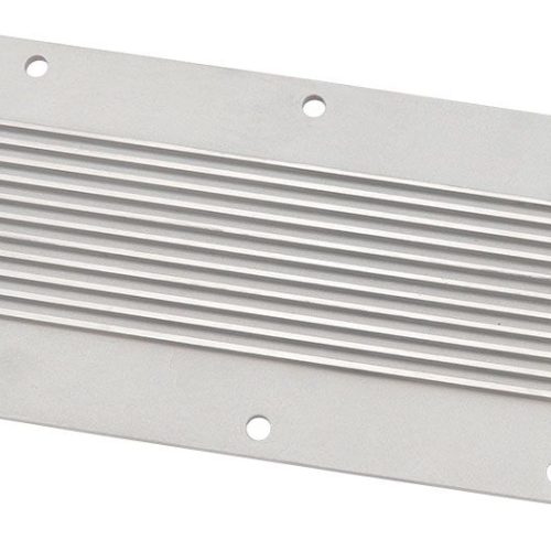 GM LS1 FINNED VALLEY PLATE    COVER NATURAL CAST ALLOY LS