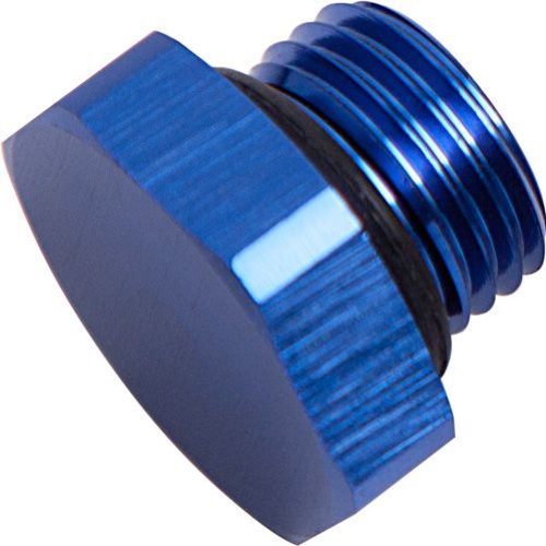 ORB HEX PORT PLUG -16AN       BLUE FINISH