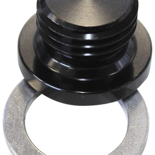 METRIC PORT PLUG M10 X 1.25   BLACK LOW PROFILE HEX PLUG
