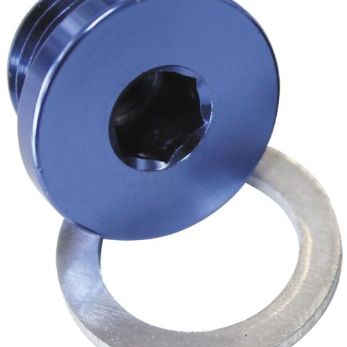 METRIC PORT PLUG M16 X 1.5    BLUE LOW PROFILE HEX PLUG