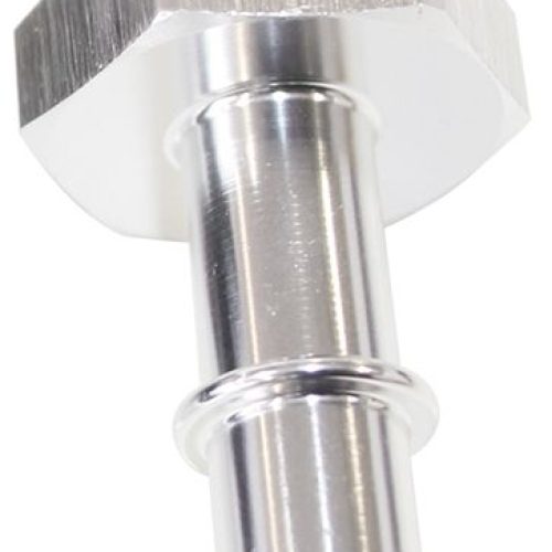AF817-01S Aeroflow Efi Fuel Fitting  6 Push In To 5/16 Male Hard Tube Silver