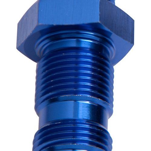 STRAIGHT BULKHEAD -12AN       BLUE BULKHEAD NUT SEPERATE