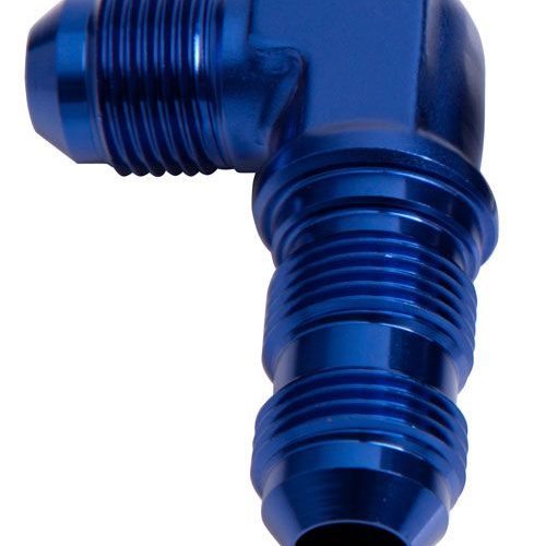 90 DEG BULKHEAD -3AN          BLUE BULKHEAD NUT SEPERATE