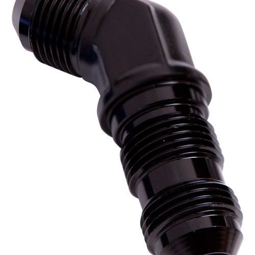 45 DEG BULKHEAD -3AN          BLACK BULKHEAD NUT SEPERATE