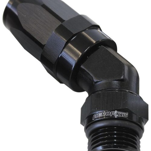 45 DEG -12 ORB TO -16AN HOSE  BLUE SWIVEL