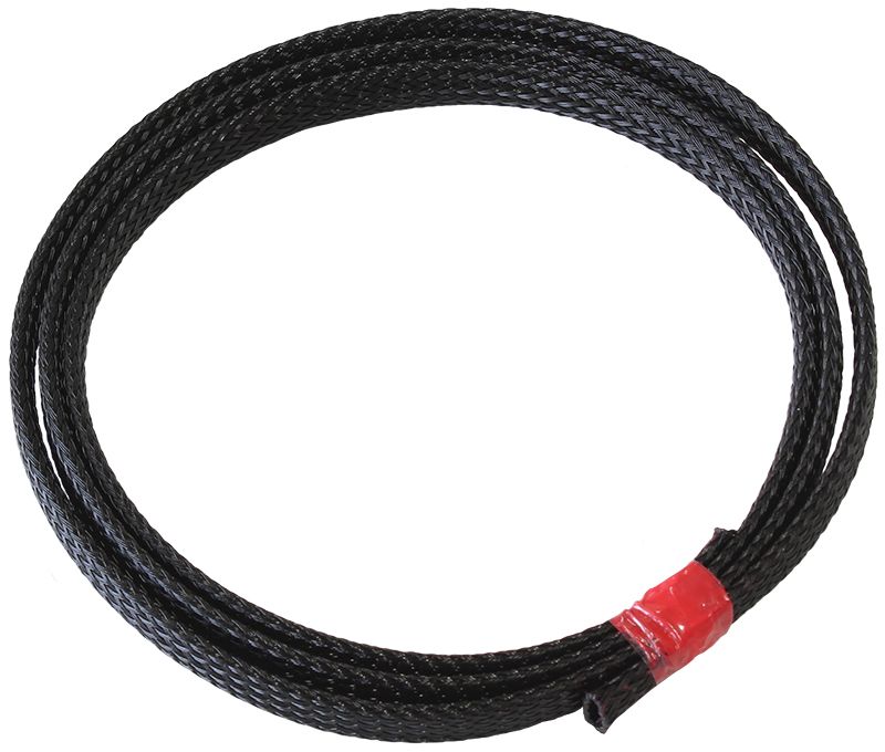 AF91-7050 Aeroflow 1/4" 1 Meter Heat Flex Braid Black Tight Weave High Coverag