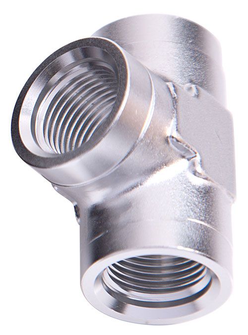 FEMALE PIPE TEE 3/4" NPT SILVER FEMALE 3/4" NPT