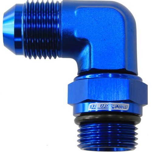 AF949-12 Aeroflow Male  12 Orb 90 To  12 An Male Blue Full Swivel