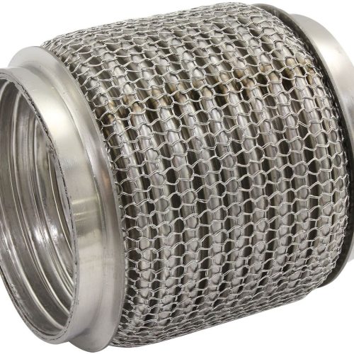2-3/4″ I.D EXHAUST MESH FLEX  PIPE JOINT 4″ LONG 304 S/STEEL