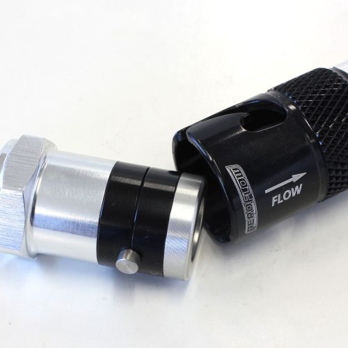 Quick Release -6 BUNA N Seal  Black Aluminum